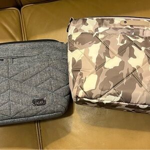 Lug Tan and Gray Crossbody Bag Stylish and Versatile two bags, one bundle.